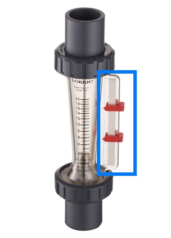 Outer toothed pointer positioning plate and positioning handle design