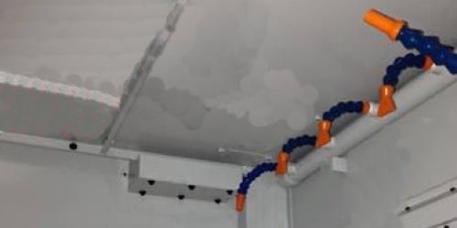 Installation of a coolant hose is not an optimal solution. Installation of a coolant hose is not an optimal solution.