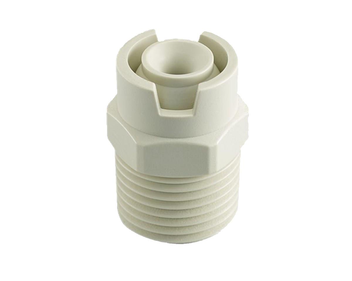 KPMF Series - Plastic multi-slotted core full cone spray nozzle for cleaning, purging, cooling, etching, developing
