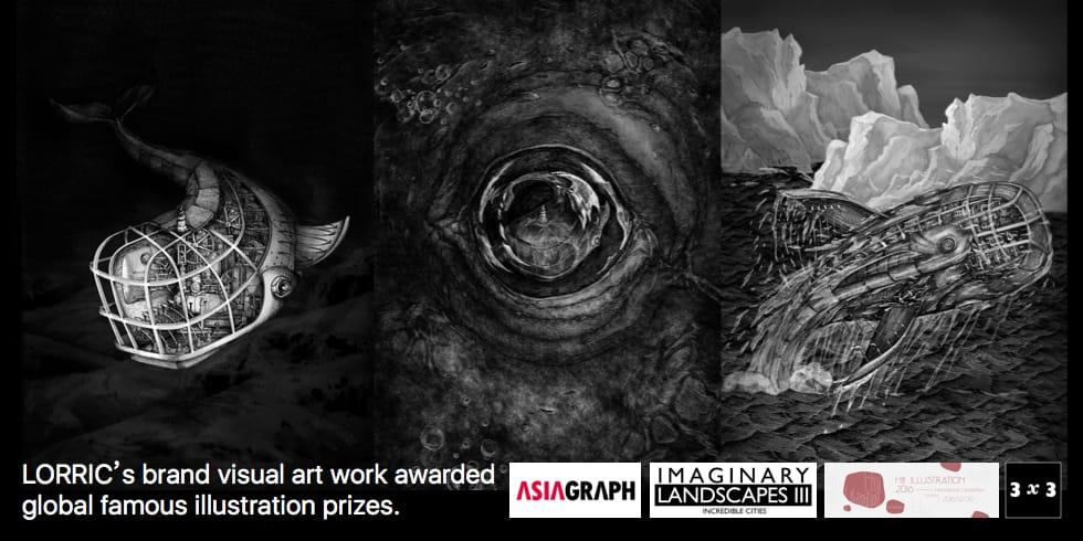 LORRIC's brand illustrations ark work was honored by global fine art competitions.