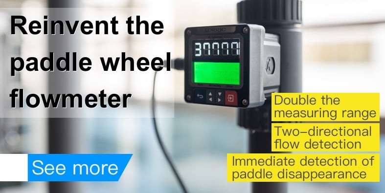 Features of LORRIC paddle wheel flow meters