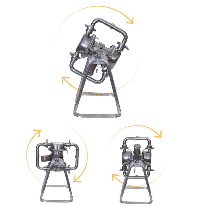 360° Rotating Bracket for Efficient Draining