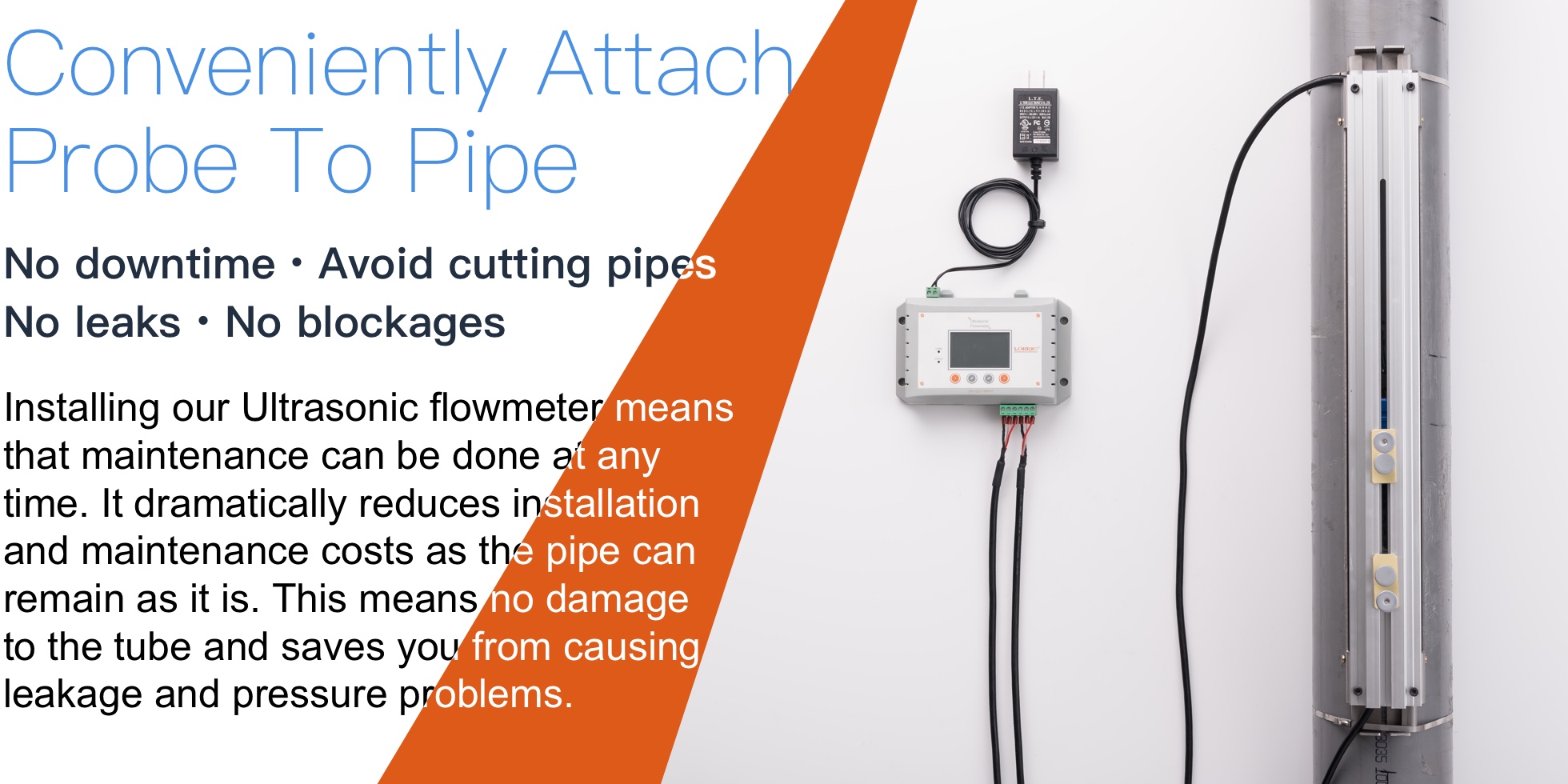 LORRIC clamp-on ultrasonic flowmeter