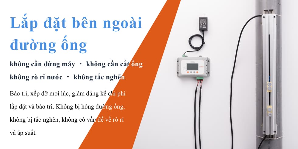 LORRIC Lưu lượng kế siêu âm dạng kẹp