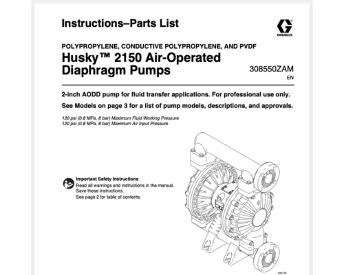 HUSKY 2150 操作手冊（適用PP,PVDF）