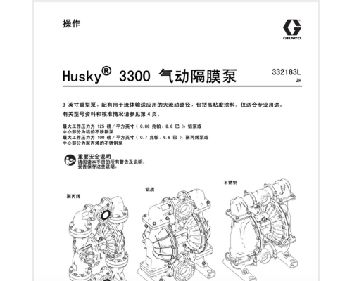 HUSKY 3300 操作手冊